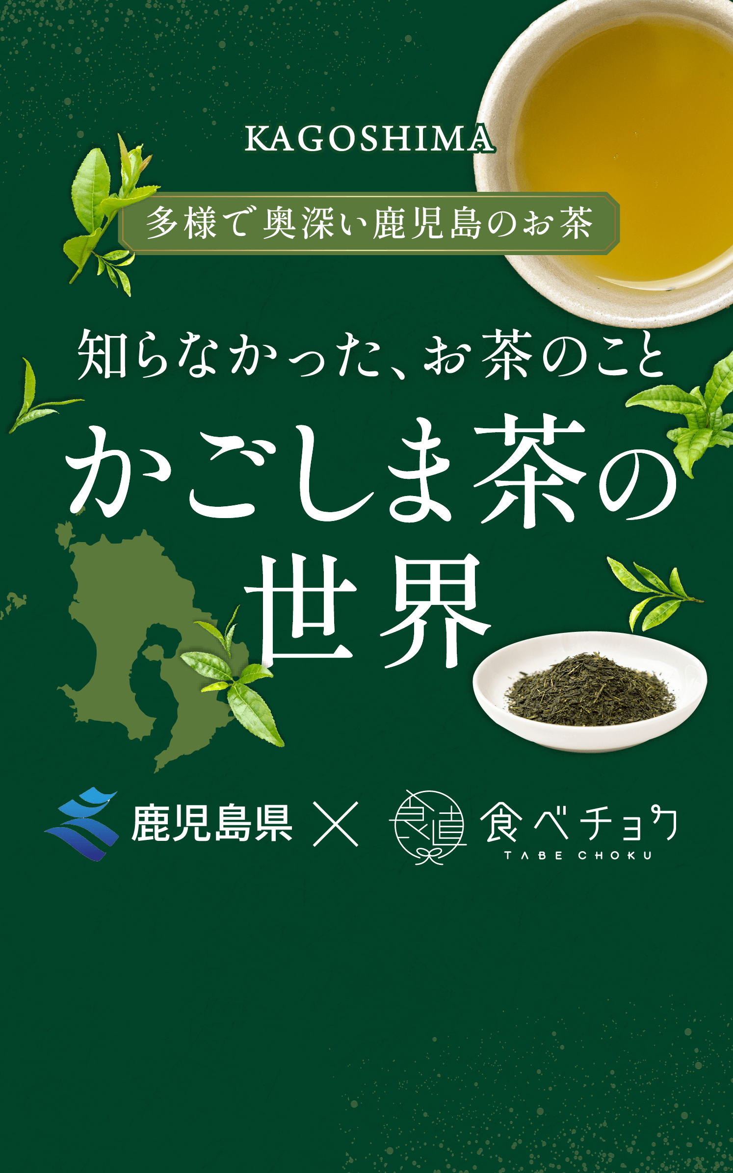 KAGOSHIMA 多様で奥深い鹿児島のお茶 知らなかった、お茶のこと かごしま茶の世界 鹿児島県×食べチョク