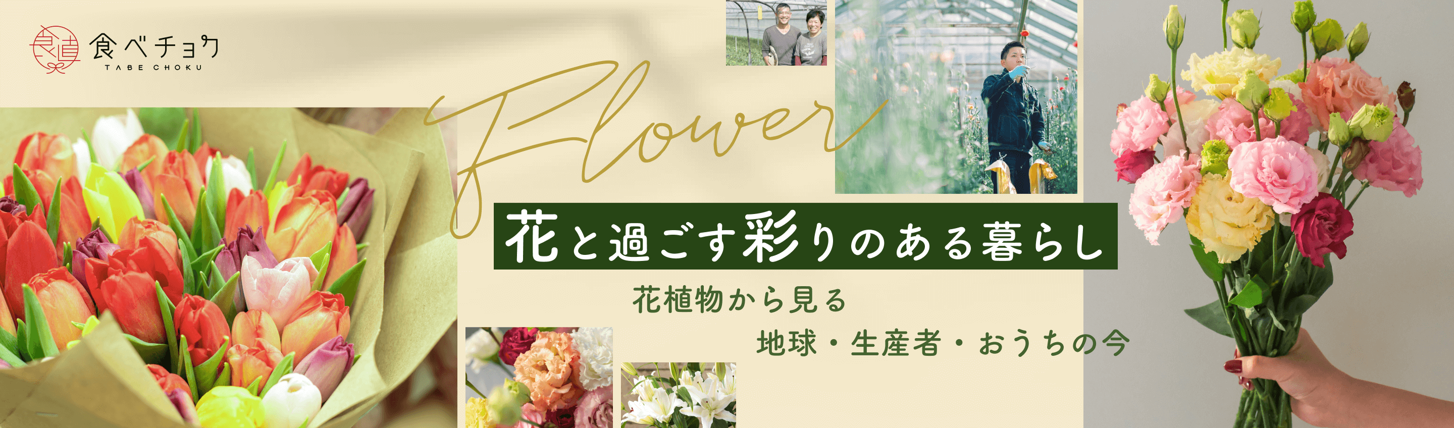 花と過ごす 彩りのある暮らし 花植物から見る　地球・生産者・おうちの今